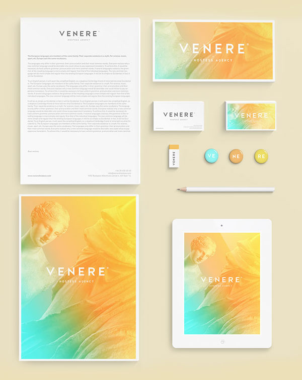 Venere® hostess agency - Brand Identity Design by Attila Horvath