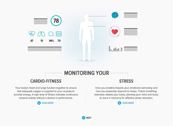TINKÉ - Cardio Infographic by Kilo Studio