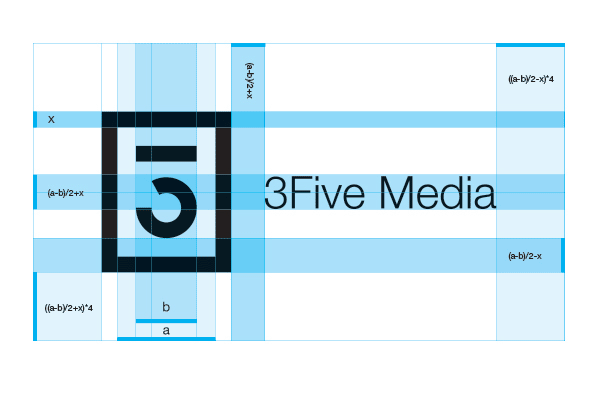 3Five Media Logo Design by Wiktor Malinowski