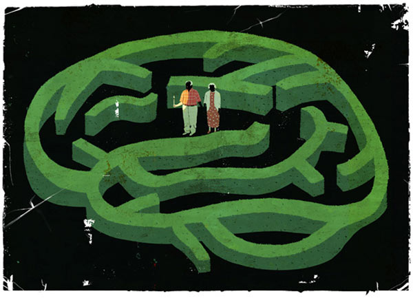 Alzheimer - Editorial Illustration by Emiliano Ponzi
