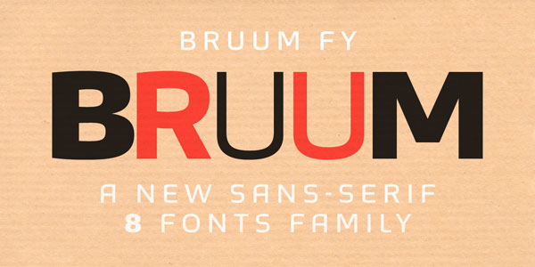 Bruum FY - Sans Serif Font Family by Fontyou