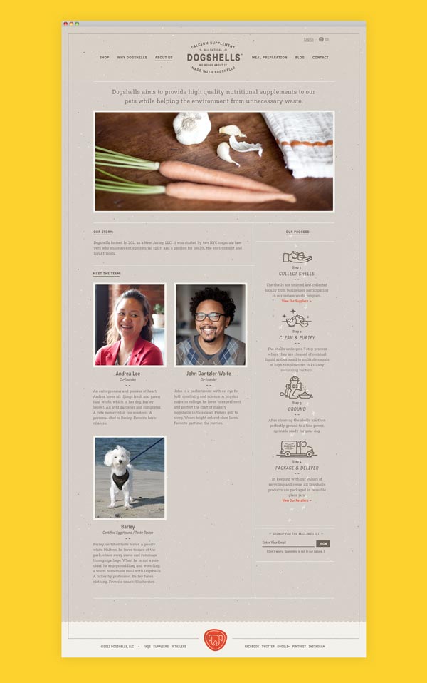 Dogshells Web Design by Perky Bros