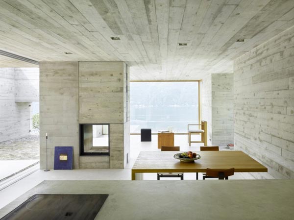 Inside the Concrete House by Wespi de Meuron Romeo Architetti