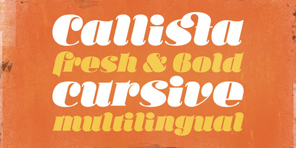 Ka Callista - Bold and Cursive Display Typeface by Karandash