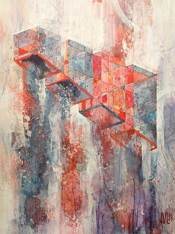 Kinzie - Small Scale Painting by Jacob van Loon