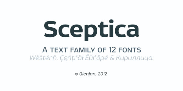 Sceptica Text Font Family by Glen Jan