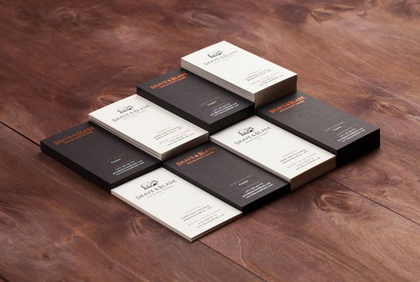 Shave & Blade Business Cards by Studio Eskimo