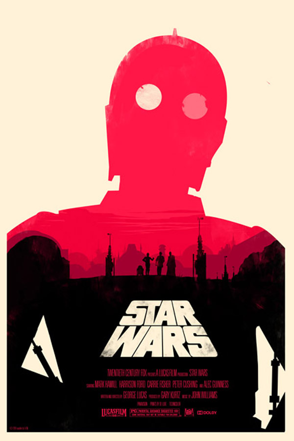 Star Wars - Movie Poster Illustration by Olly Moss