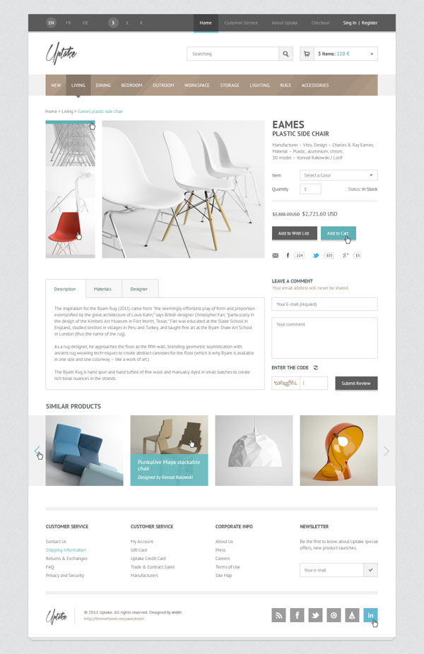 Uptake WooCommerce WordPress Shop Theme by Entiri
