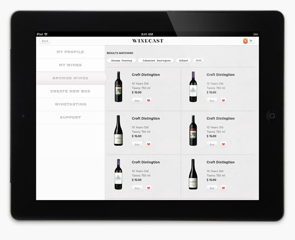 Winecast - Web Design by Anagrama