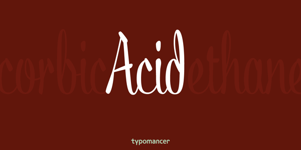 Acid Font by Typomancer