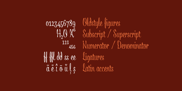 Acid Typeface - Features