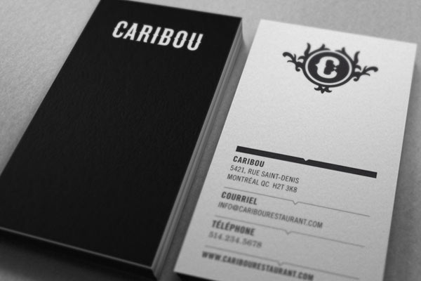Caribou Business Cards by Maxime Brunelle