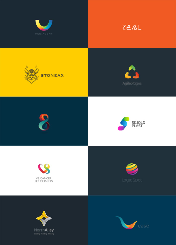 Colorful Logo Designs by Maria Grønlund