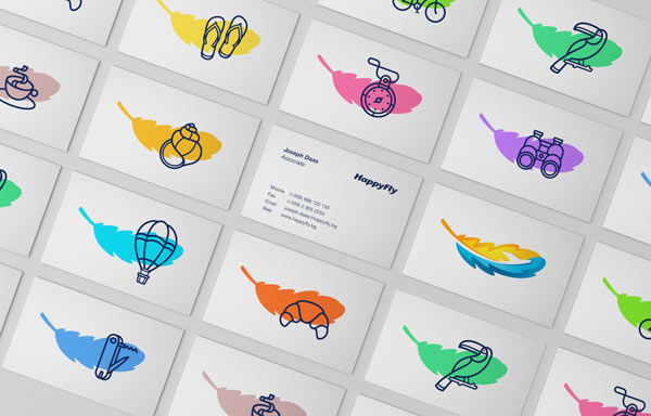 HappyFly boutique travel agency branding by Realist