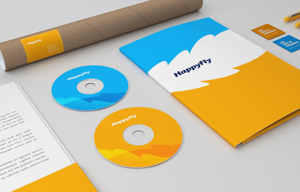 HappyFly boutique travel agency visual identity by Realist