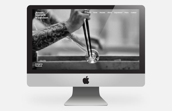 Jeremy Maxwell Wintrebert - Website Design by Hey Studio