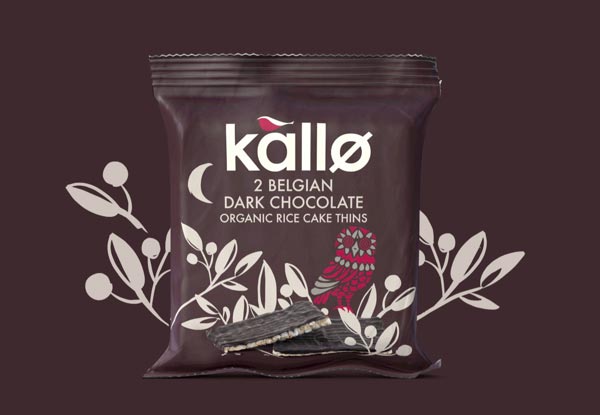 Kallo Rice Cake Dark Chocolate Packaging by Big Fish