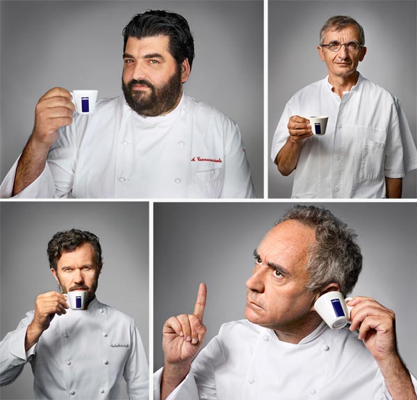 Lavazza - Antonino Cannavacciuolo, Michel Bras, Carlo Cracco and Ferran Adrià - Photography by Martin Schoeller