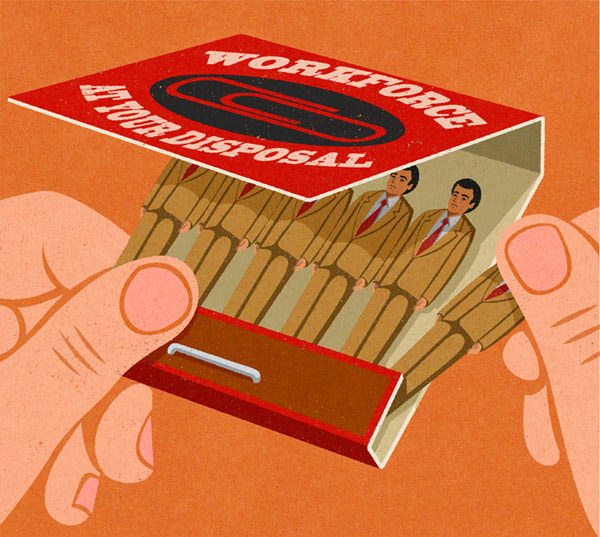 Matches - Editorial Illustration by John Holcroft