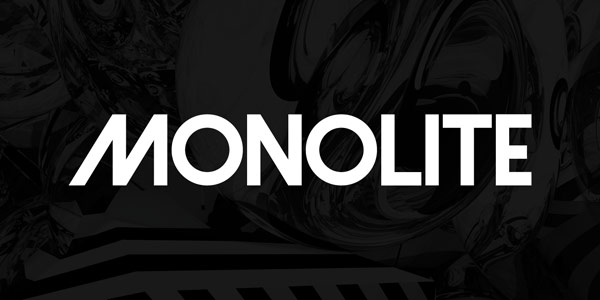 Monolite Geometric Sans Serif Display Font by Thinkdust