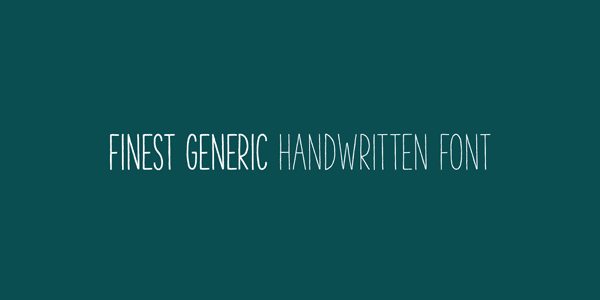 The Hand - Finest Generic Handwritten Font by La Goupil