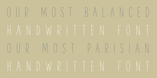 The Hand - Well Balanced Handwritten Font by La Goupil