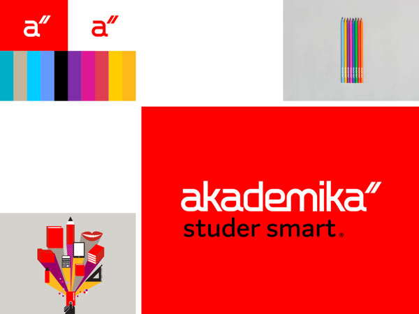 Akademika Identity Graphics by Mission Design