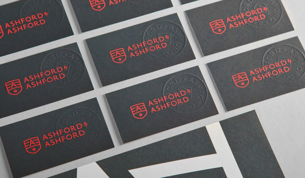 Ashford & Ashford Business Cards by Studio Ghost