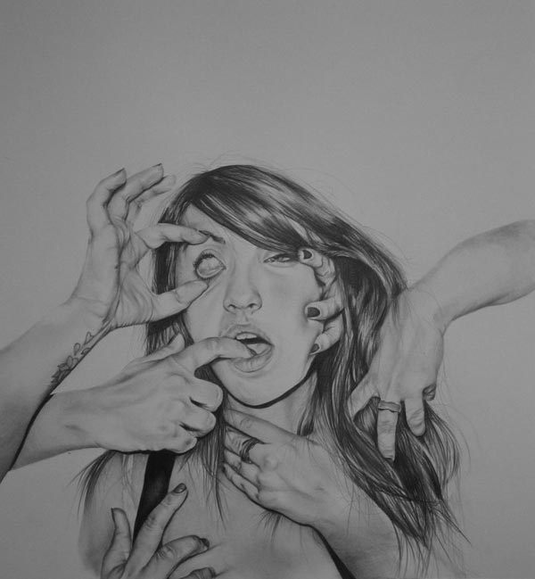 Graphite on Paper Drawing by Hannah Scott