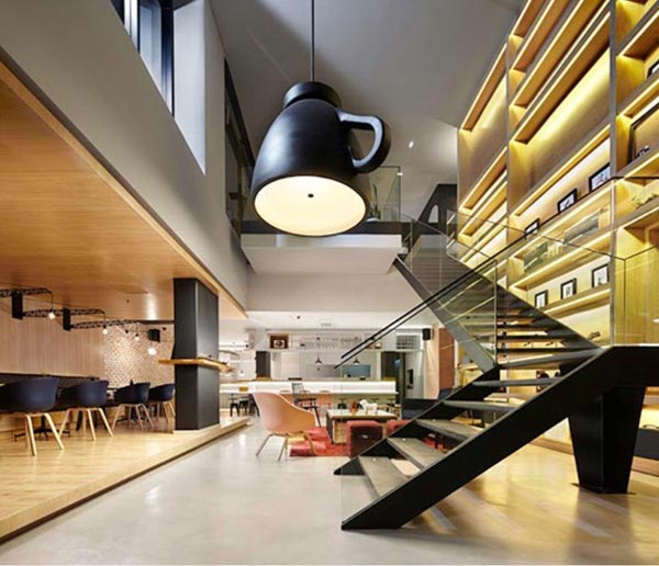 Modern Interior of the Click Clack Hotel by plan:B Arquitectos and Perceptual Studio