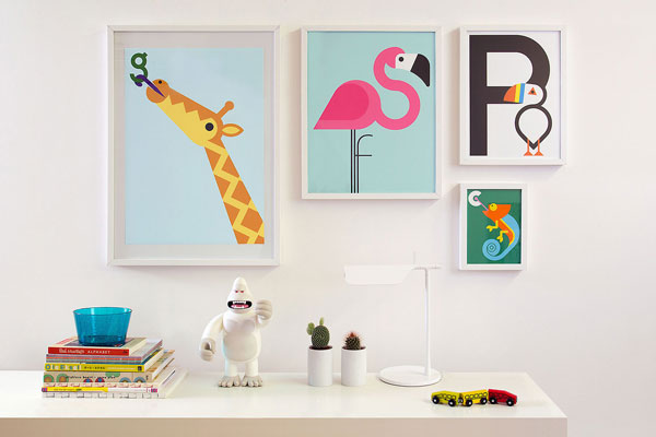 Animal A to Z Poster Illustrations by Build