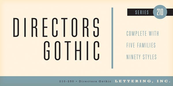 Directors Gothic - Font Family