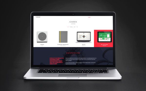 Formløs Brand Lab - Web Design by Martin Albrecht