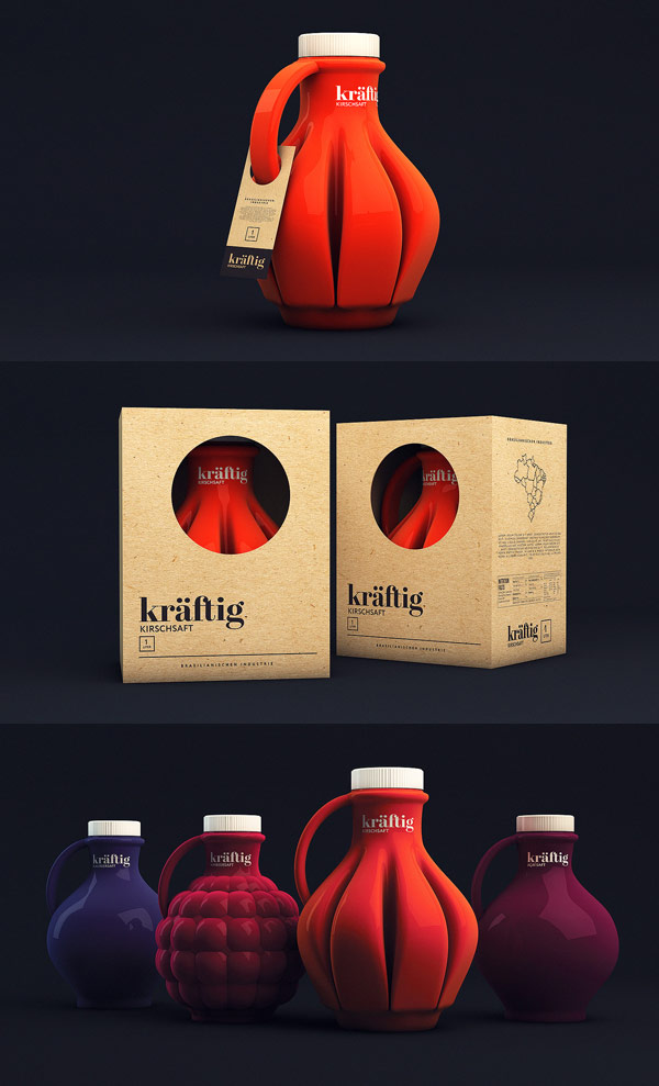 Kräftig Packaging Design by Isabela Rodrigues - Sweety Branding Studio