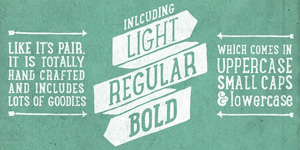 Light, Regular, Bold