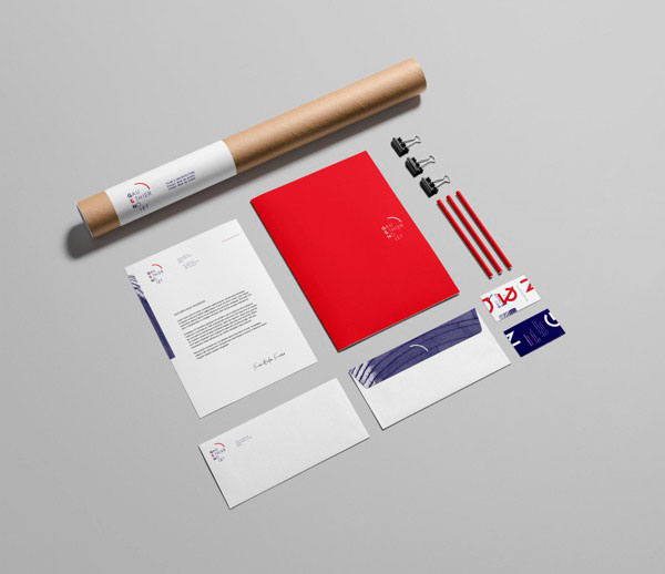Gauthier & Nolet - architect firm stationery design by Justin Bechard