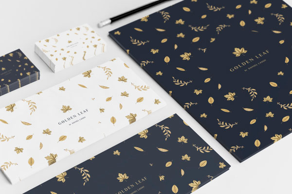 Golden Leaf Brand Identity Design by Daniel Lasso Casas