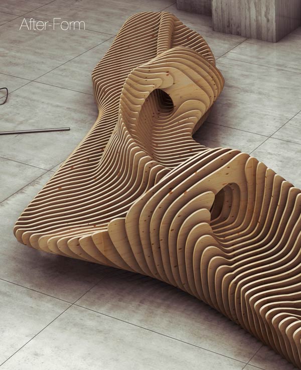 Parametric Bench - Interior Design by Oleg Soroko