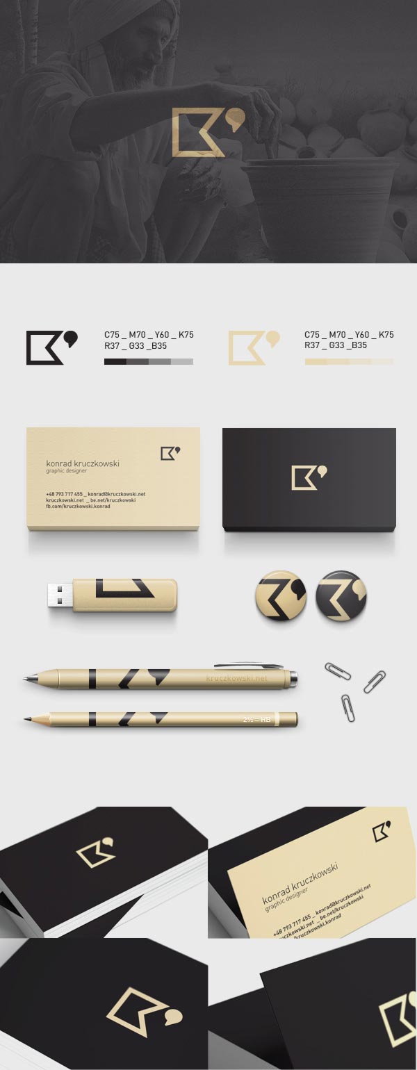 Personal Brand Identity by Graphic Designer Konrad Kruczkowski