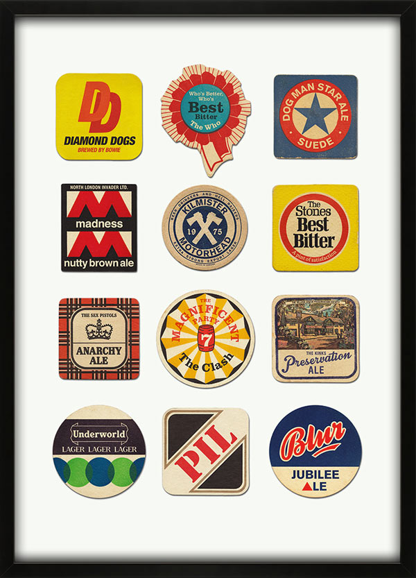 Pride of London - Beer Mat collection print by 67 Inc