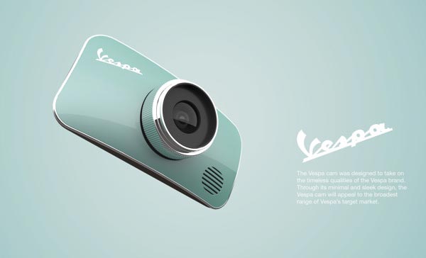 Vespa Cam - Industrial Design Concept by Rotimi Solola and Cait Miklasz