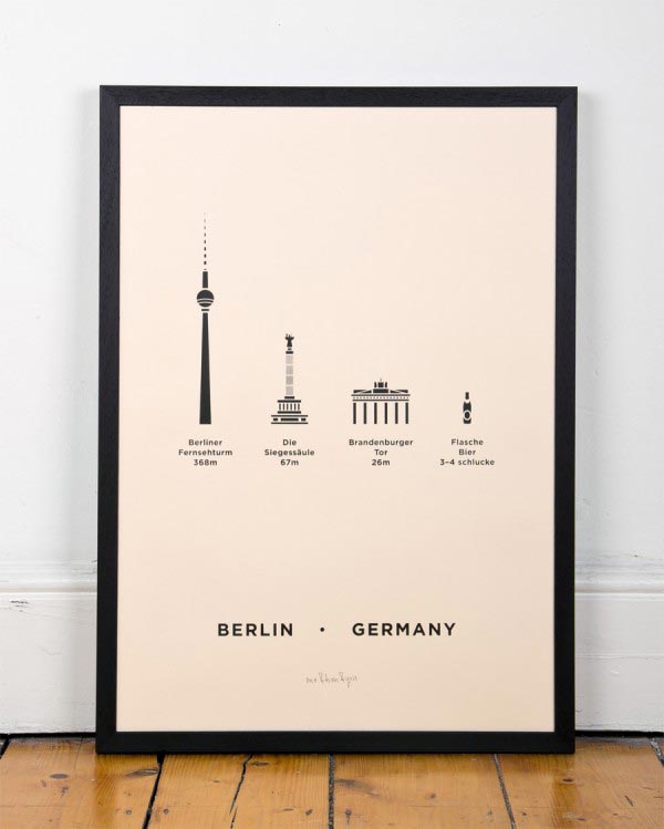 Berlin City Screenprint by me&him&you