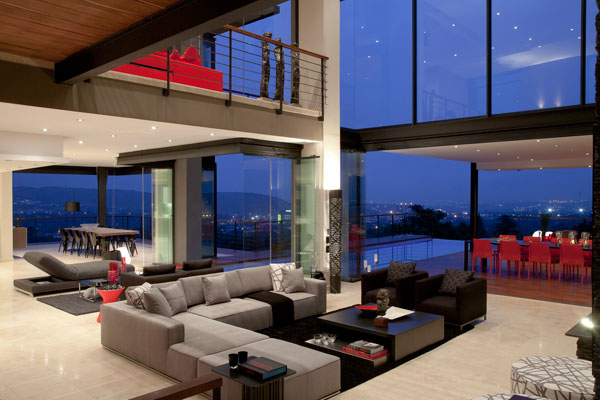 Living Area of House Lam in Johannesburg, South Africa