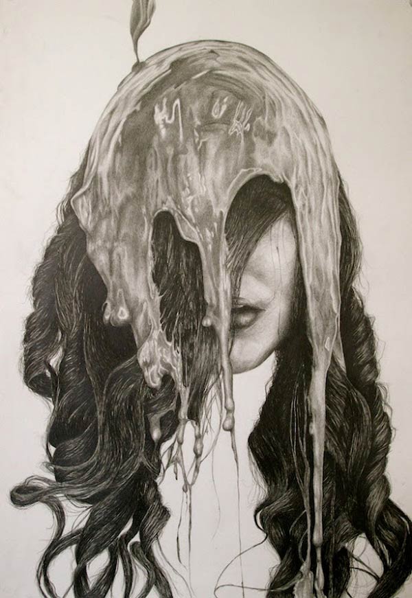 Self-Deception Drawing by Gillian Lambert