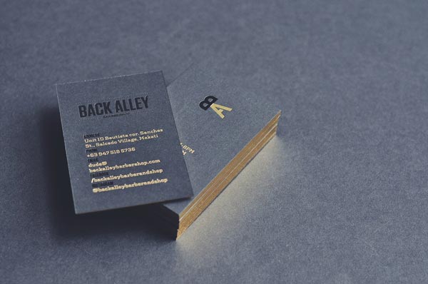 Back Alley Barbershop - Business Card Design by Plus63 Design Co.