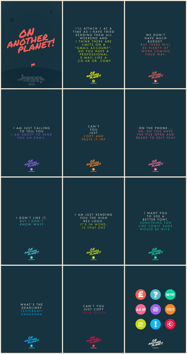 Client Quotes Poster Collection by Jonathan Quintin