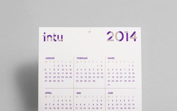 Intu - Calendar Design by Heydays