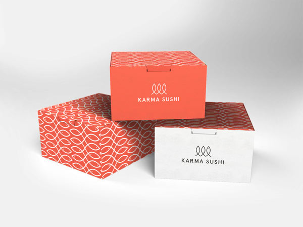 Karma Sushi Packaging Design by Kasper Gram
