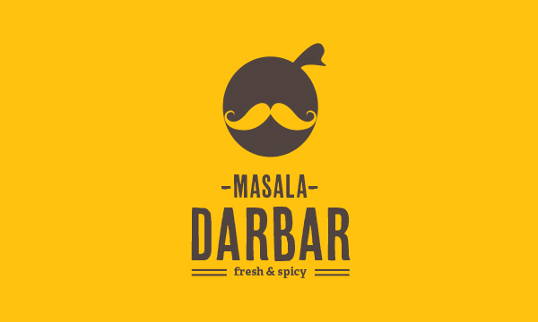 Masala Darbar, Indian Cafe & Restaurant - Logo Design by Jekin Gala